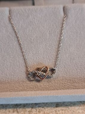 Sterling & 10k Diamond Accent Heart Necklace